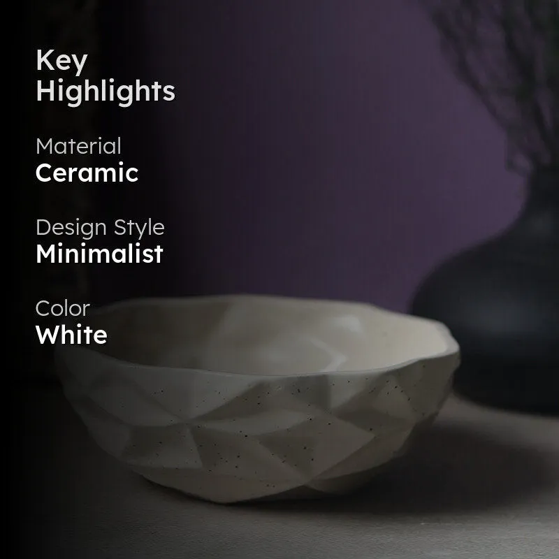 Noemi Ceramic Snack Bowl (White) - 300 mL media 2