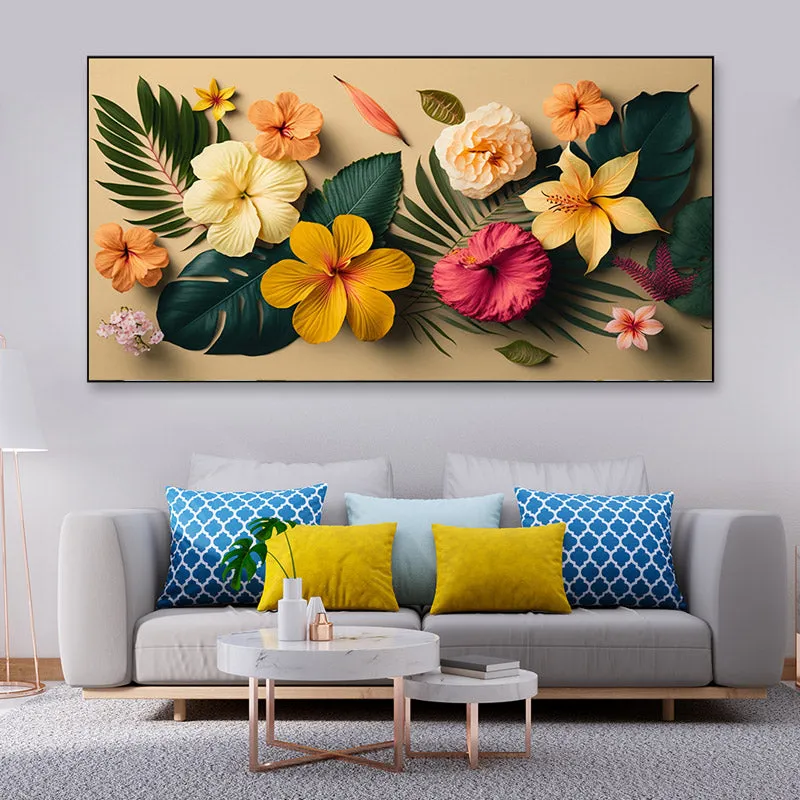 Shiya Tropical Floral Wall Painting media 1