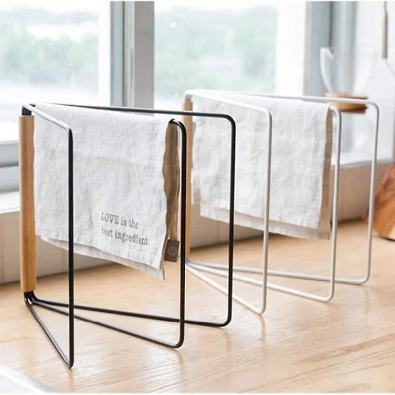 Wipe Mate Black Foldable Napkin Holder - Modern Carbon Steel Design media 5