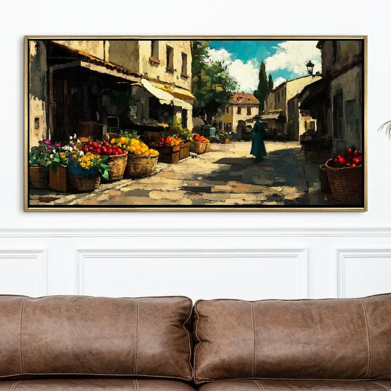 Mercanzia Canvas Wall Painting With Frame media 4