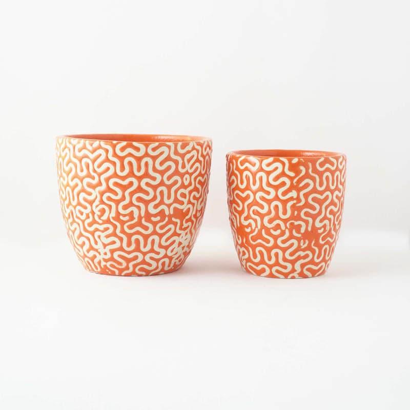 Magic Maze Planter (Orange) - Set Of Two media 4