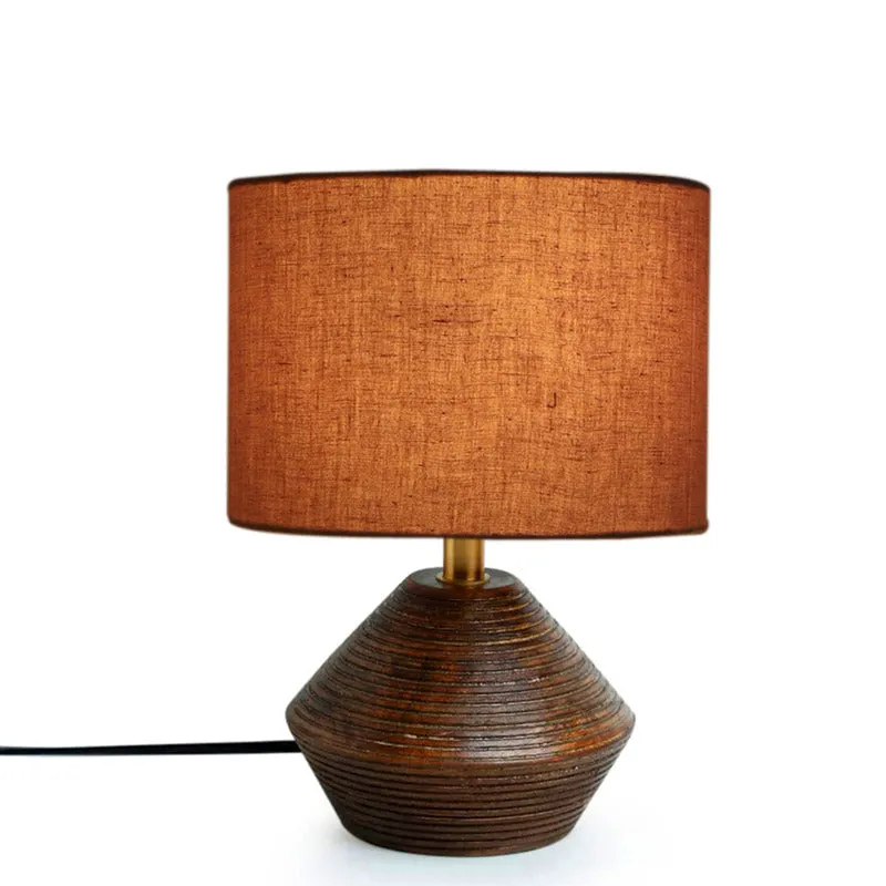 Yami Wooden Table Lamp - Grey,Brown media 3