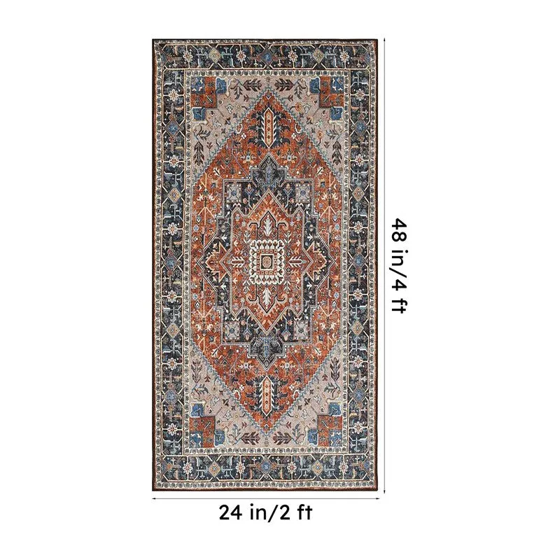 Jahan Velvet Rectangle Anti-Skid Carpet media 10