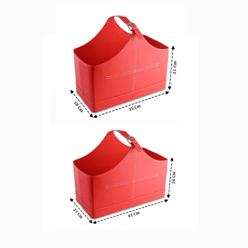 AarviDecor CarryLux Faux Leather Magazine Holder media 7
