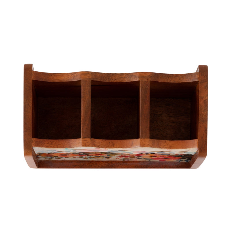Phooldaan Handcrafted Mango Wood Cutlery Stand media 6