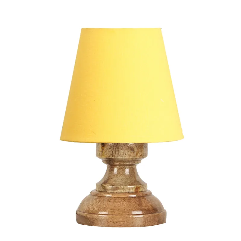 Harolda Fabric Table Lamp - Yellow,Brown media 4