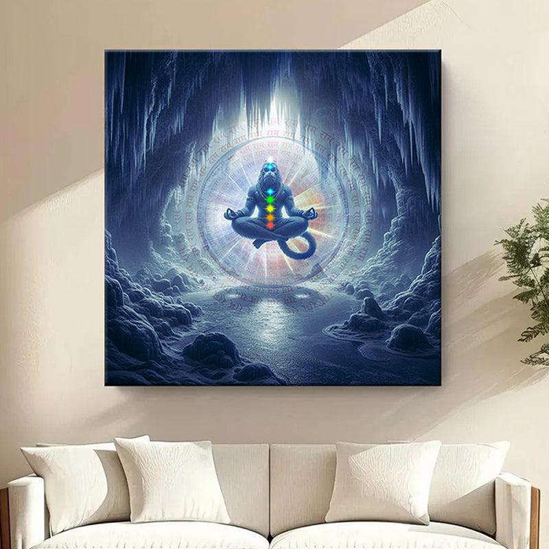 Holy Shivalinga Pooja Wall Painting