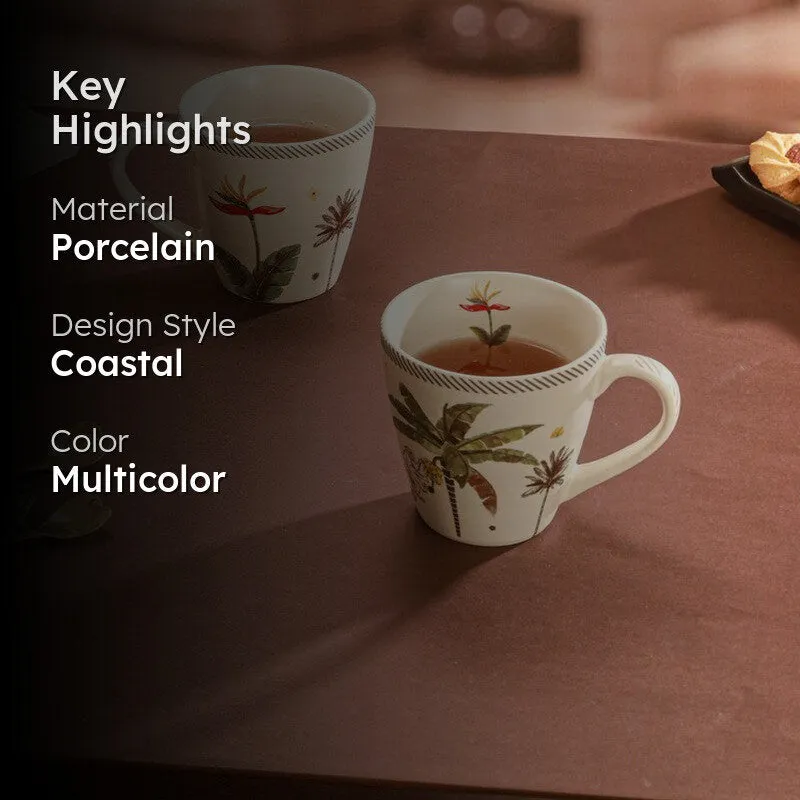 Druvia Porcelain Tea Cup (300 mL Each) - Set Of Two media 2