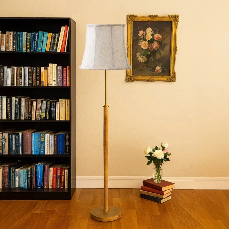 Horizon Beam Wooden Floor Lamp - White media 4