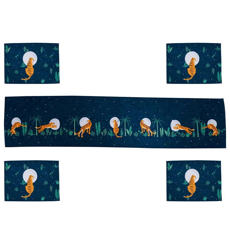 Lunar Wilderness Table Runner & Placemat - Five Piece Set media 3