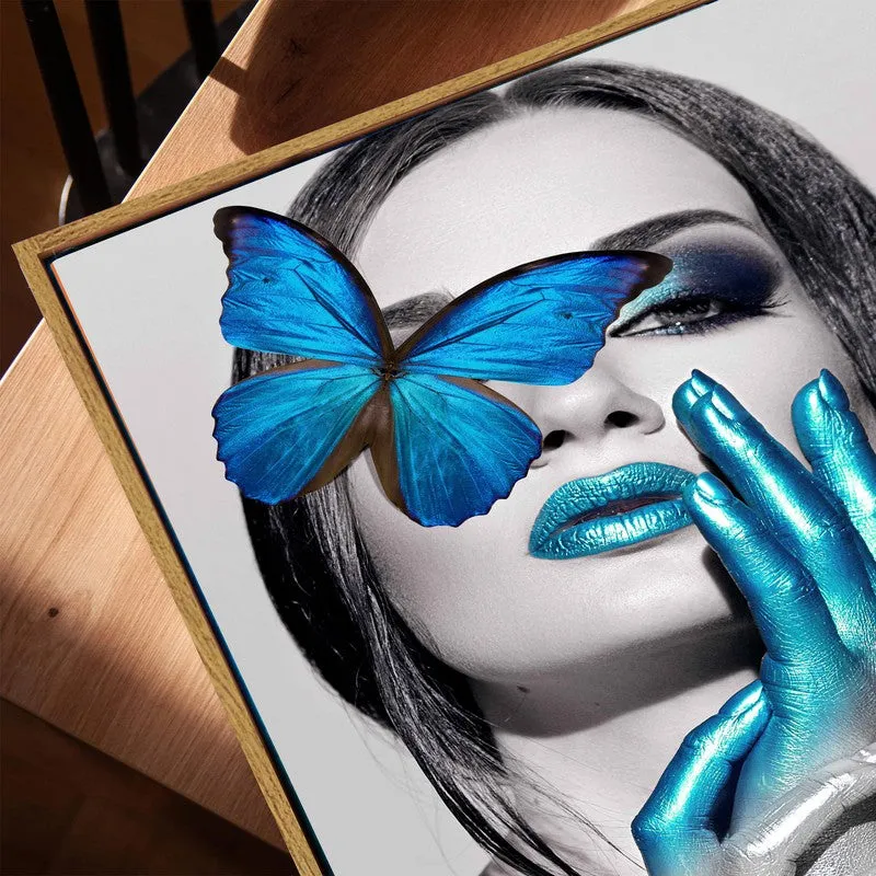 Butterfly Muse Canvas Wall Art With Frame media 5