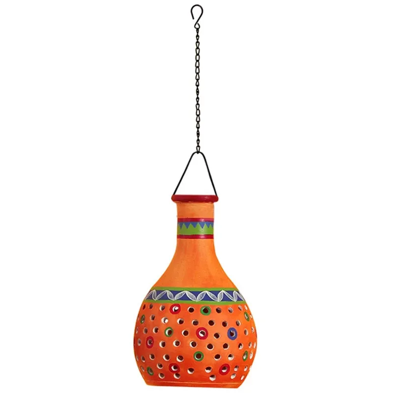 Shaheera Handcrafted Terracotta Ceiling Lamp media 3