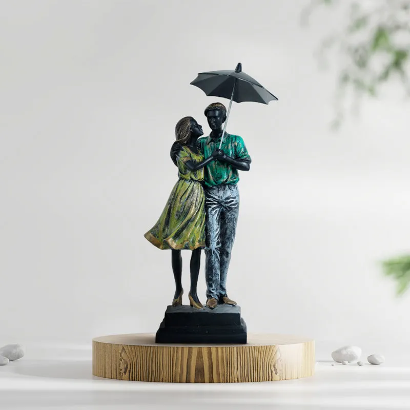 Couple In Rain Showpiece media 5