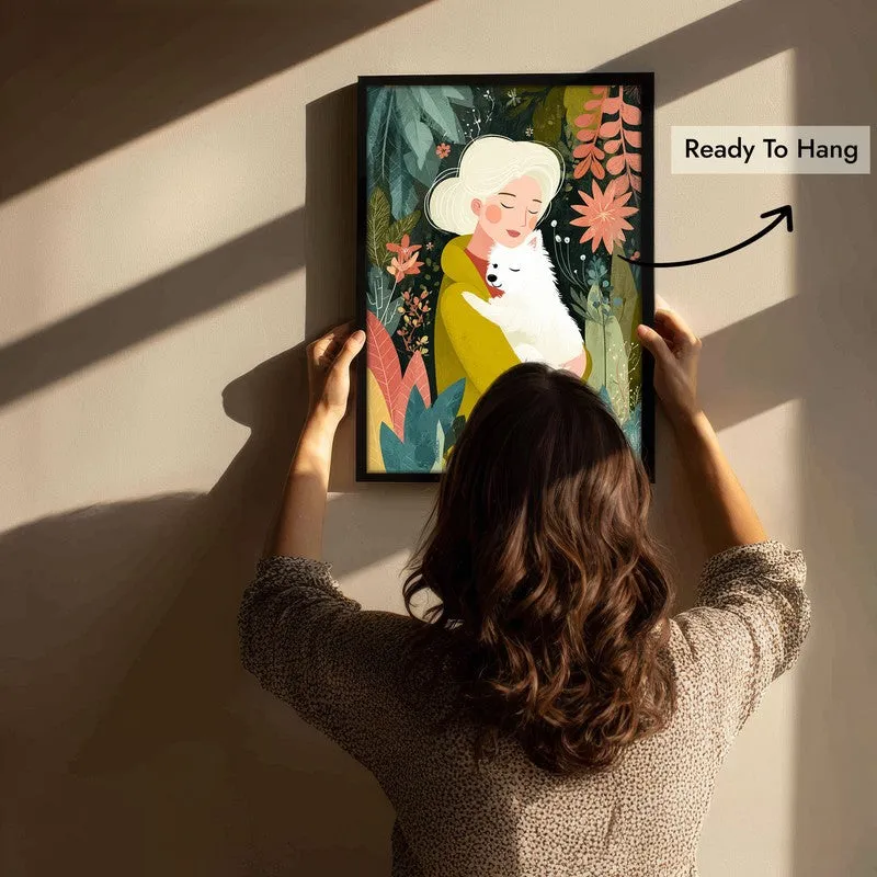 Elowyn Canvas Wall Painting With Black Frame media 5