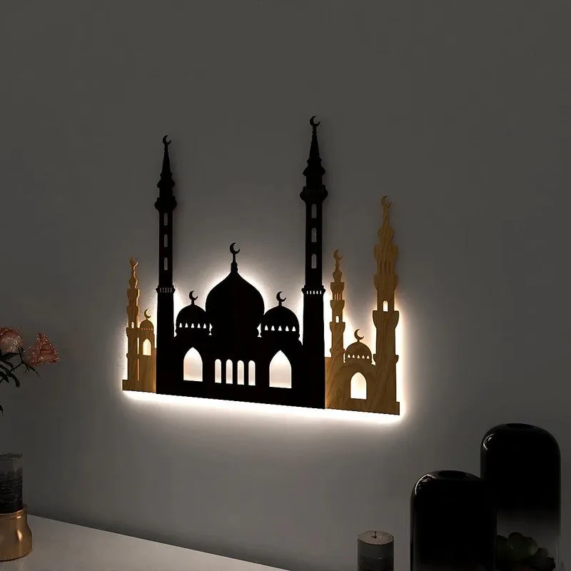 MahalAura Backlit MDF Wall Accent media 4