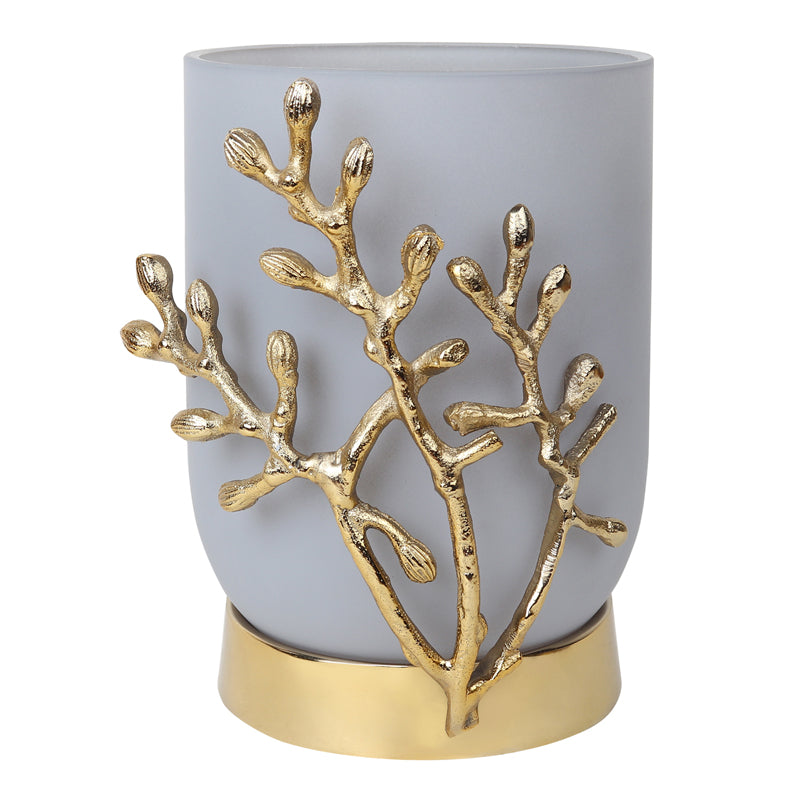 Roscoe Gemma Vase - Grey & Gold media 3