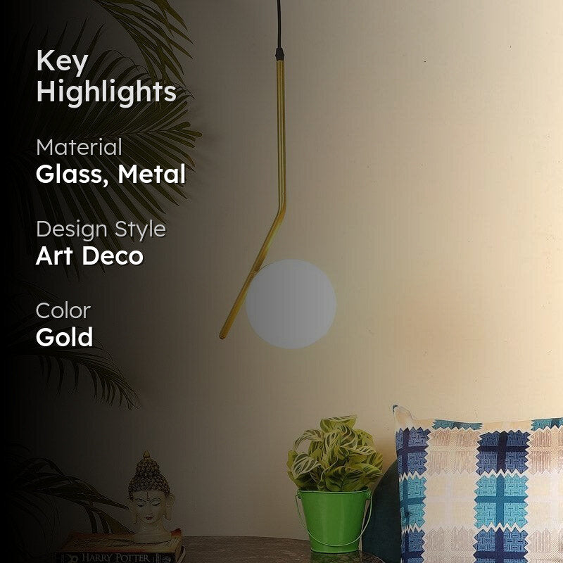 Joze Moon LED Glass Ceiling Lamp media 2