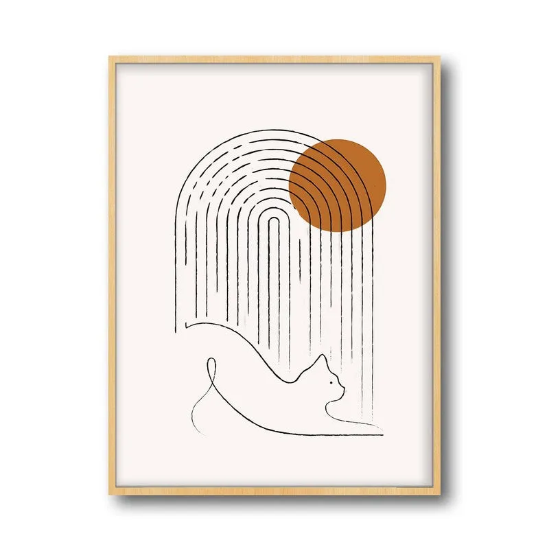 Pounce Archival Canvas Wall Art - Natural Brown Frame media 5
