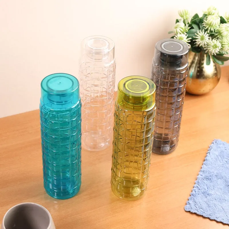 AquaGrid Multicolor Clear PET Bottle (1000 mL Each) - Set Of Four media 3