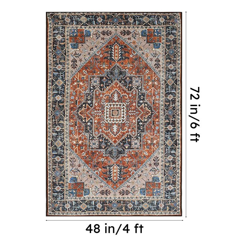 Niloofar Velvet Rectangle Anti-Skid Carpet media 9