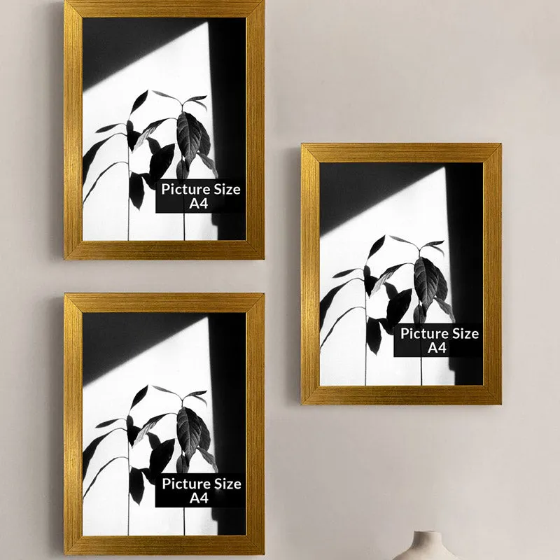 Arabella Wooden Photo Frame (Gold) - Set of Three media 1