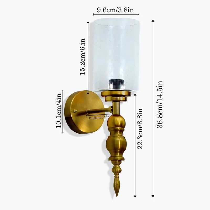 GlowMorph Glass & Metal Wall Lamp - Gold media 7