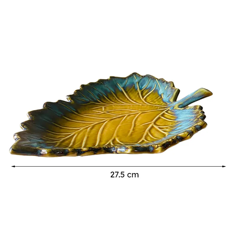 Cerelia Ceramic Platter - Yellow & Blue media 9