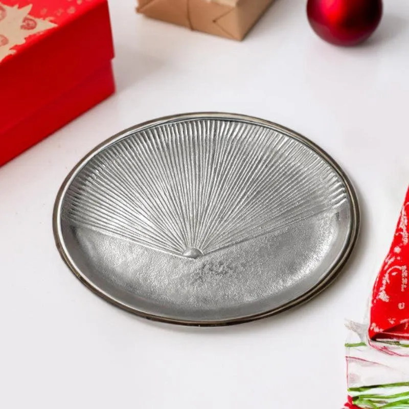 Regal Rays Silver Decorative Tray media 1