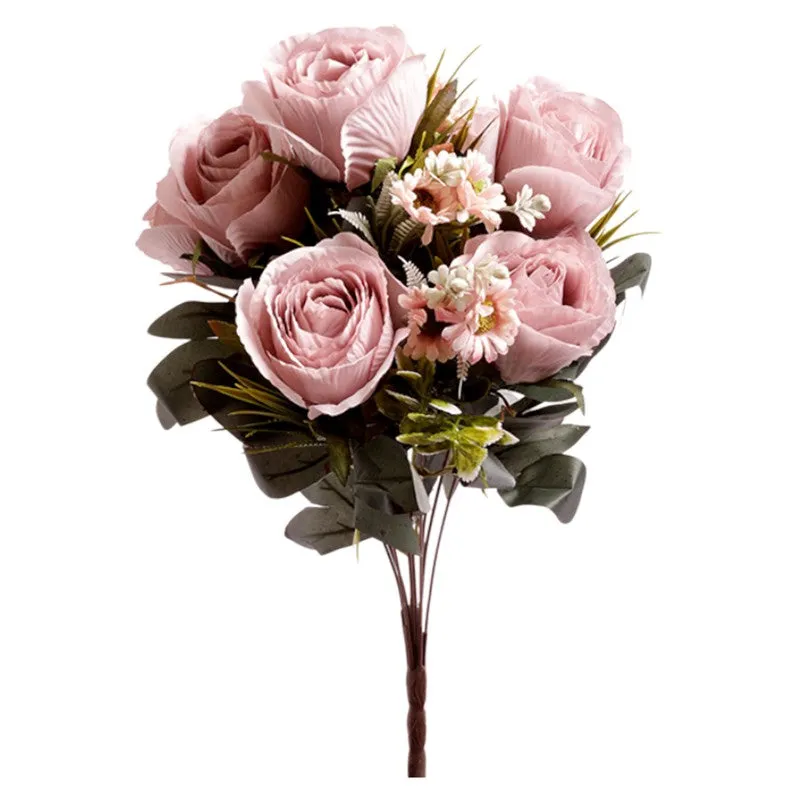 AarviDecor Delicate Rose Silk Artificial Flowers media 4