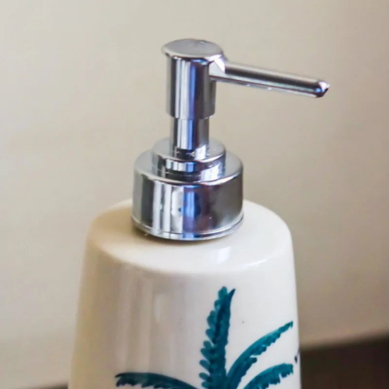 Amerigo Palm Ceramic Soap Dispenser media 5
