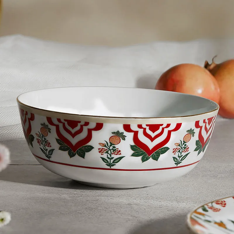 India Circus Parisienne Bone China Serving Bowl - 500 mL media 1