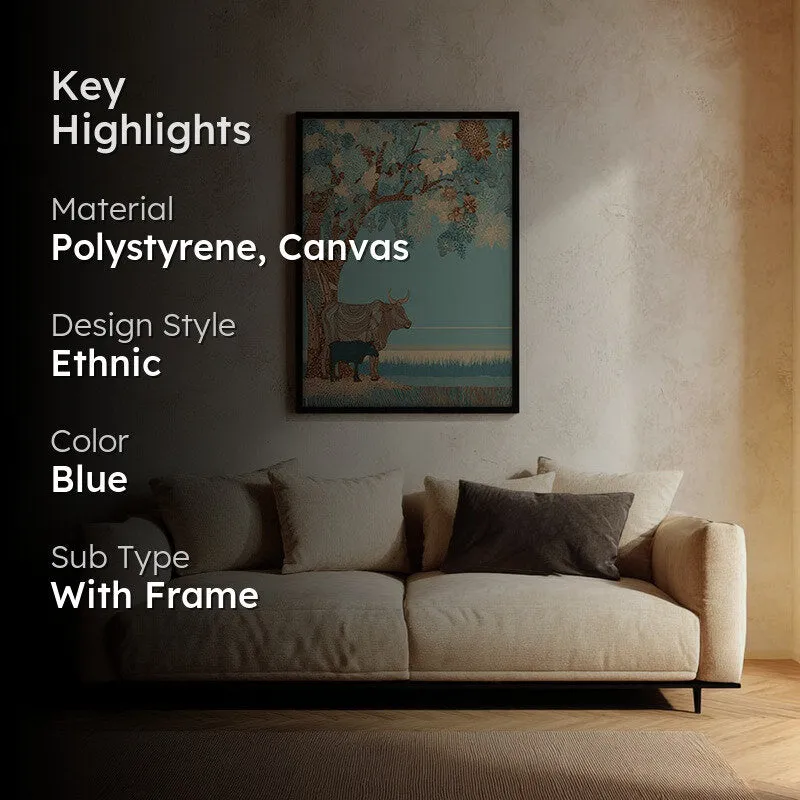 Shantivan Canvas Wall Painting With Black Frame media 2