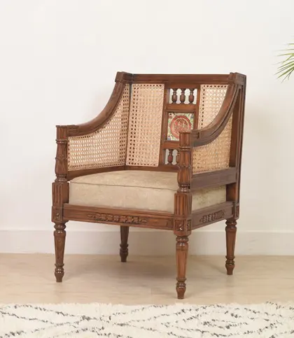Cane · Teak Wood