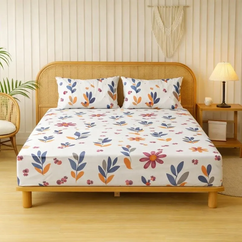 Bloom Blend Cotton Bedsheet - 300 TC media 3