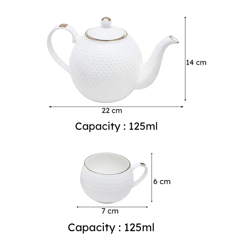 Mateo Tea Pot With Cups (125 ML) - Seven Piece Set media 7