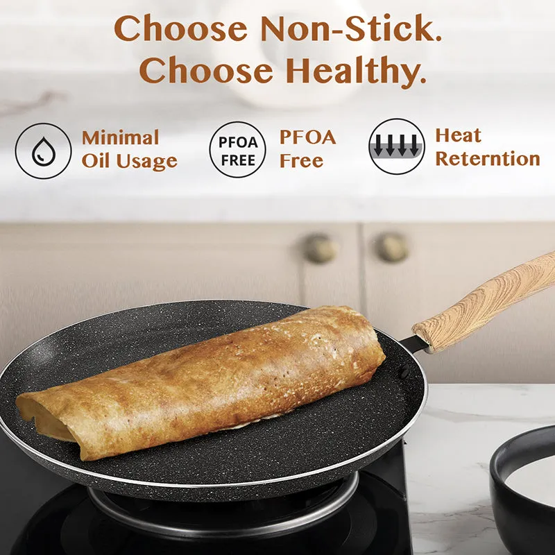 Bergner Terra Black Induction Safe Non-Stick Dosa Tawa - 26 cm media 6