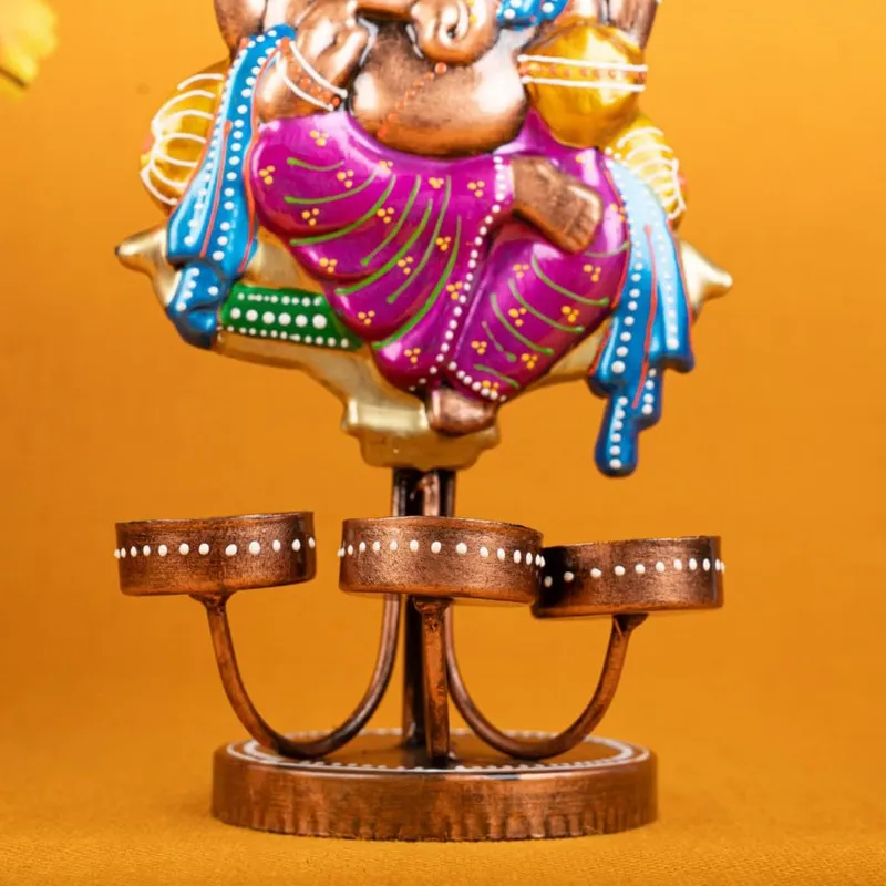 Utsav Tea Light Candle Holder - Set Of Two media 7