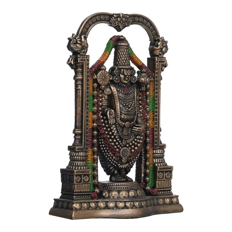 Brown Resin Tirupati Venkateshwara Idol media 5