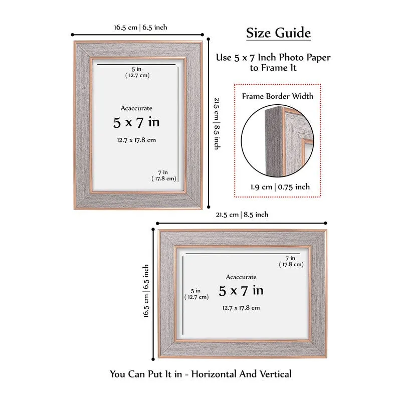Nova Brushed Photo Frame - Grey & Gold media 11