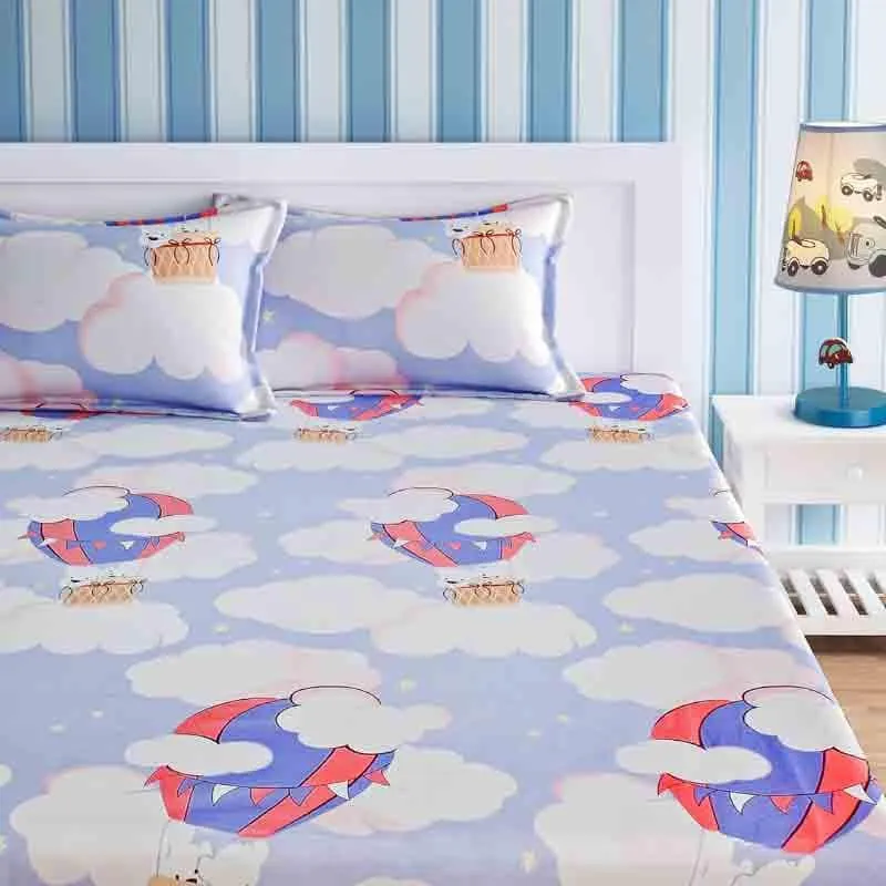 Parachute Glide Cotton Bedsheet - 210 TC media 1