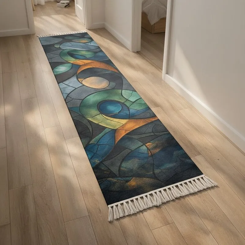 Stained Glass Runner Rug media 6