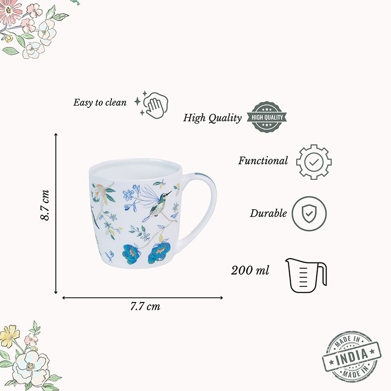 Magique: Wings Paradise Summer Fine China Mug (200 mL Each) - Set of Six media 9