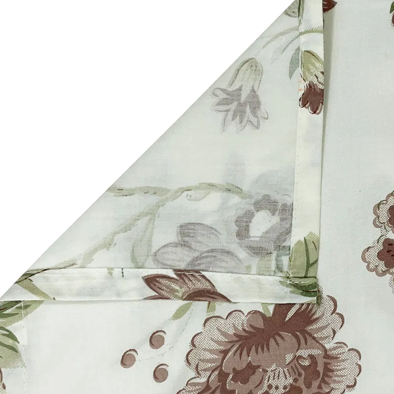 Swayam Orchidelle Floral Cotton Bedsheet (Peach) - 250 TC media 8
