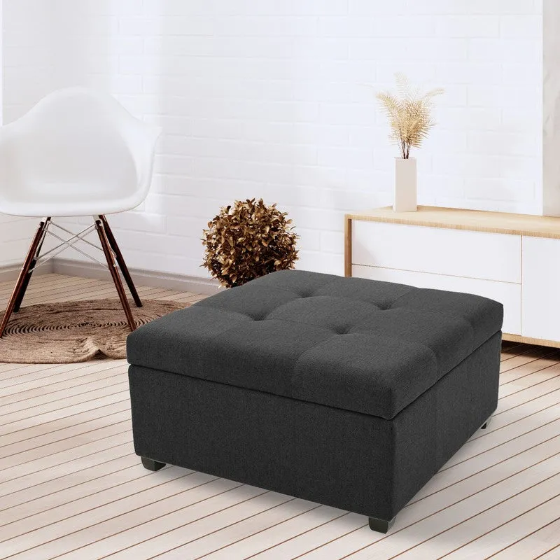 Uvaro Comelo Ottoman - Grey media 5
