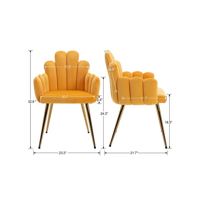 Alverra Metal Accent Chair - Yellow media 8