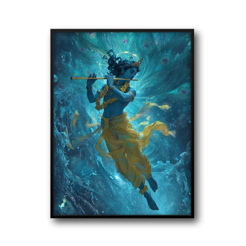Lord Krishnas Cosmic Divine Dance I Archival Paper Wall Art media 7