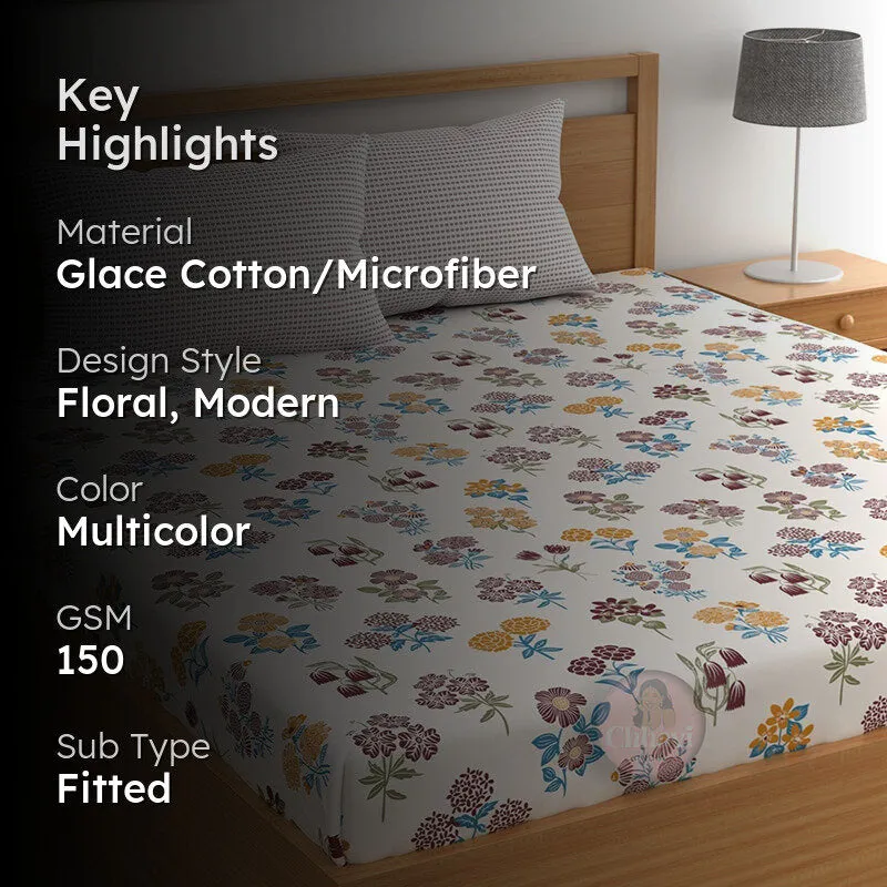 Brenda I Fitted Microfiber Microfiber Bedsheet - 150 GSM media 2