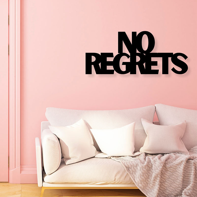 No Regrets Iron Wall Accent