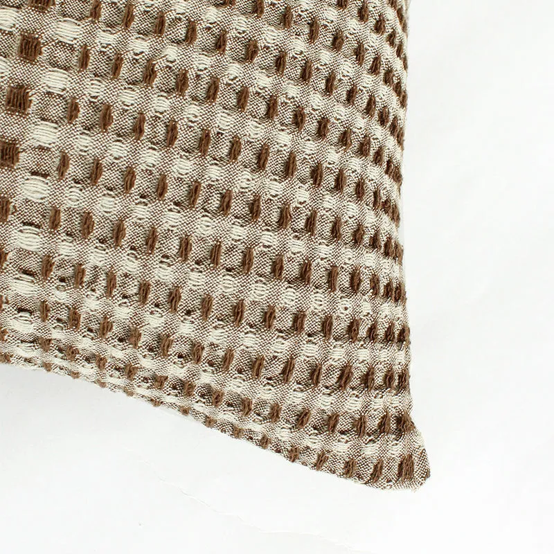Nudo Woven Cushion Cover (Dark Brown) - Set Of Two media 3