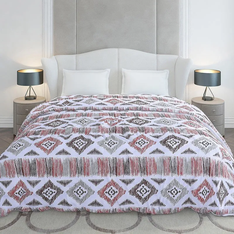 Monte Carlo Mazecraft Geometric Polyester Duvet Covers (Brown) - 210 GSM media 4